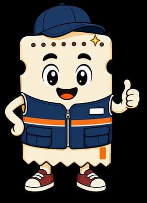 Sparky in a blue cap and helper vest, giving a thumbs-up.